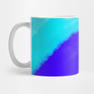 Blue Red green watercolor painting Mug